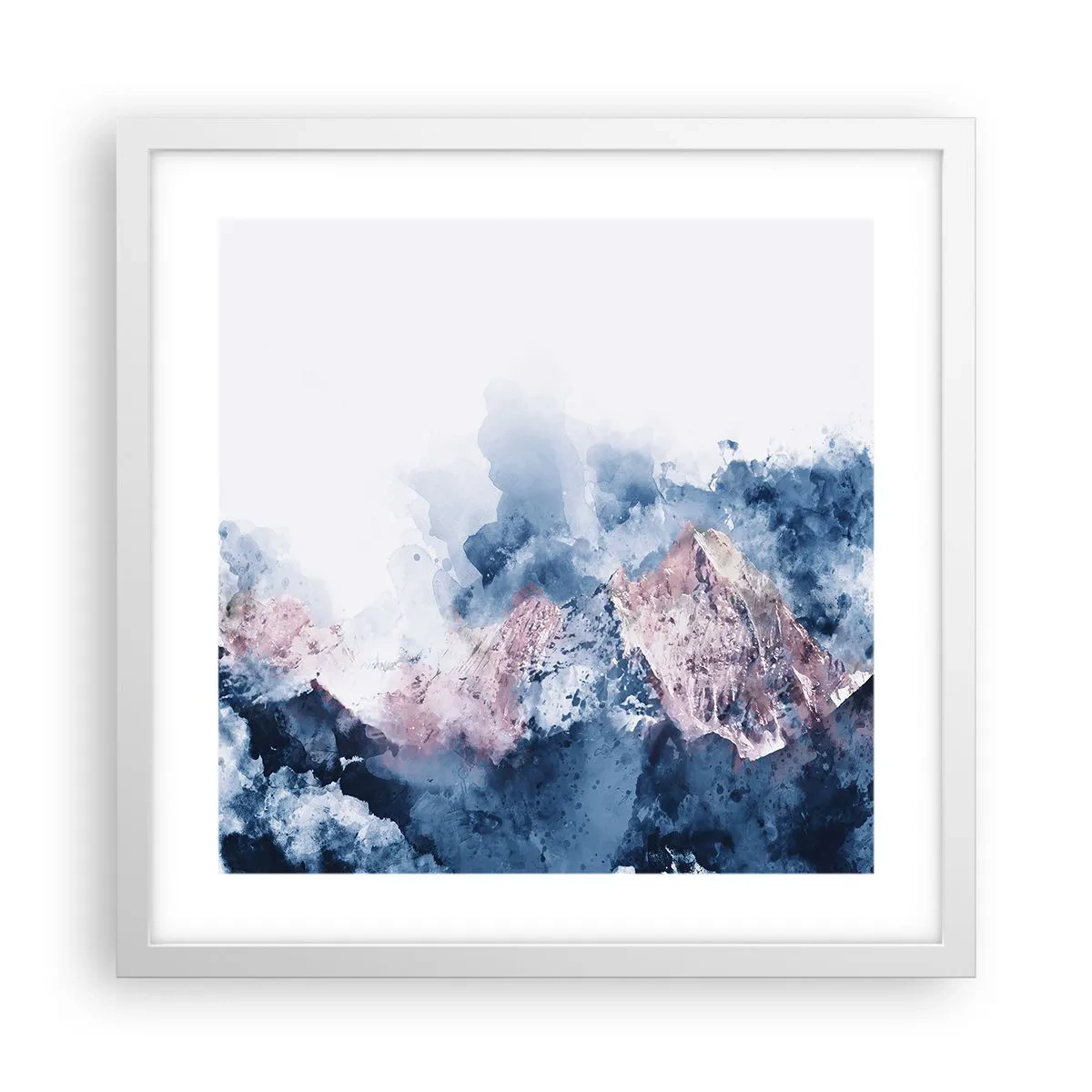 Poster în ramă albă - Acestea sunt vârfurile! - 40x40 cm