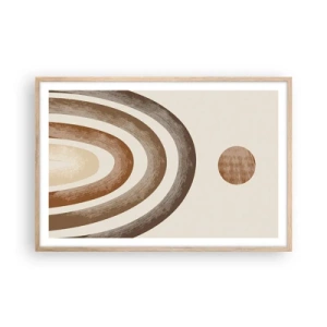 Poster în ramă de stejar deschis - Într-o galaxie îndepărtată - 91x61 cm