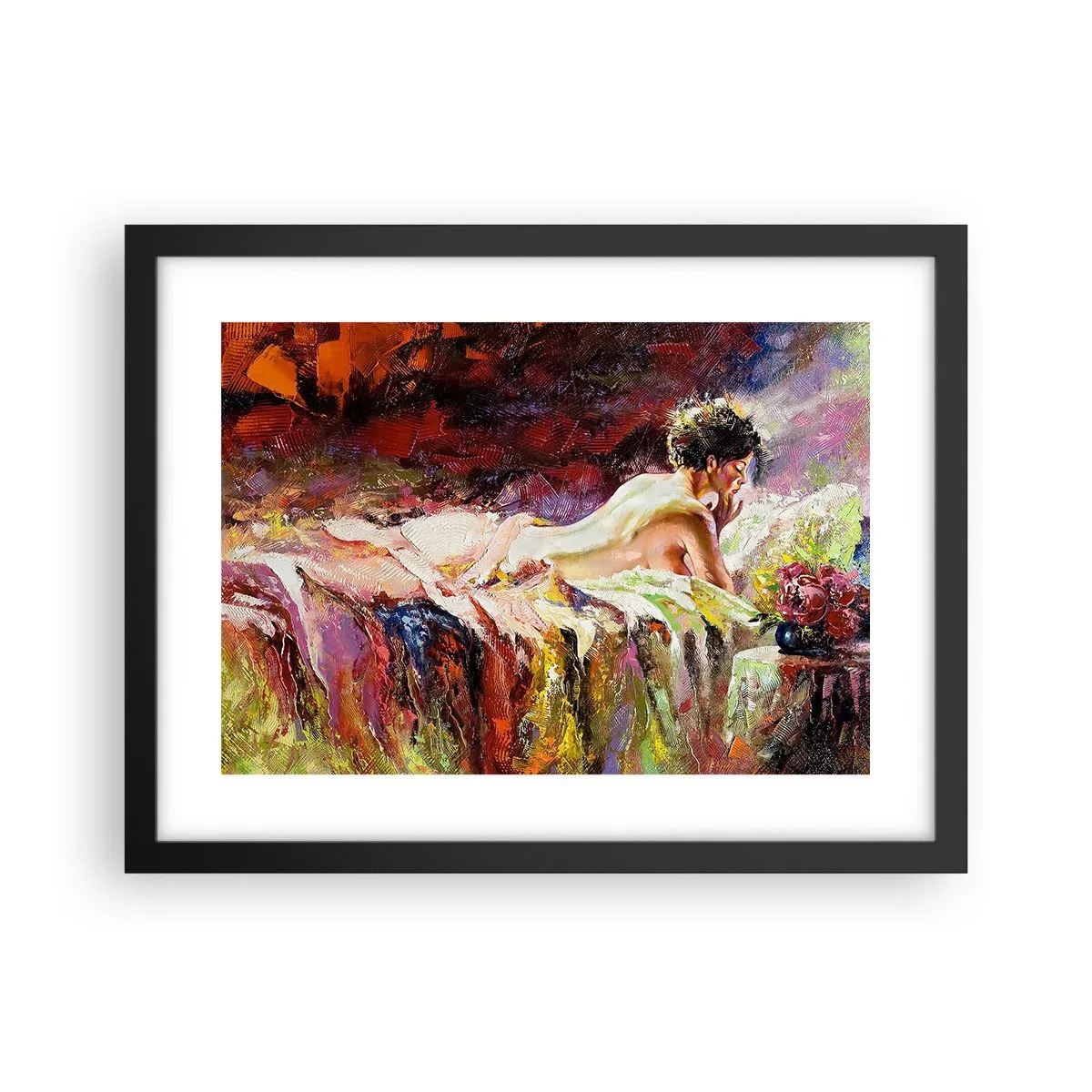 Poster în ramă neagră - Venus în gând - 40x30 cm