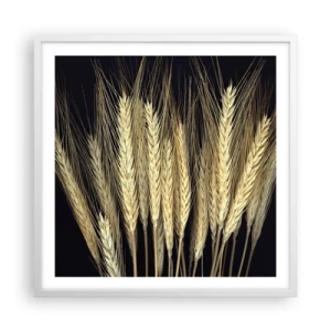 Poster în ramă albă - Magie rustică - 60x60 cm