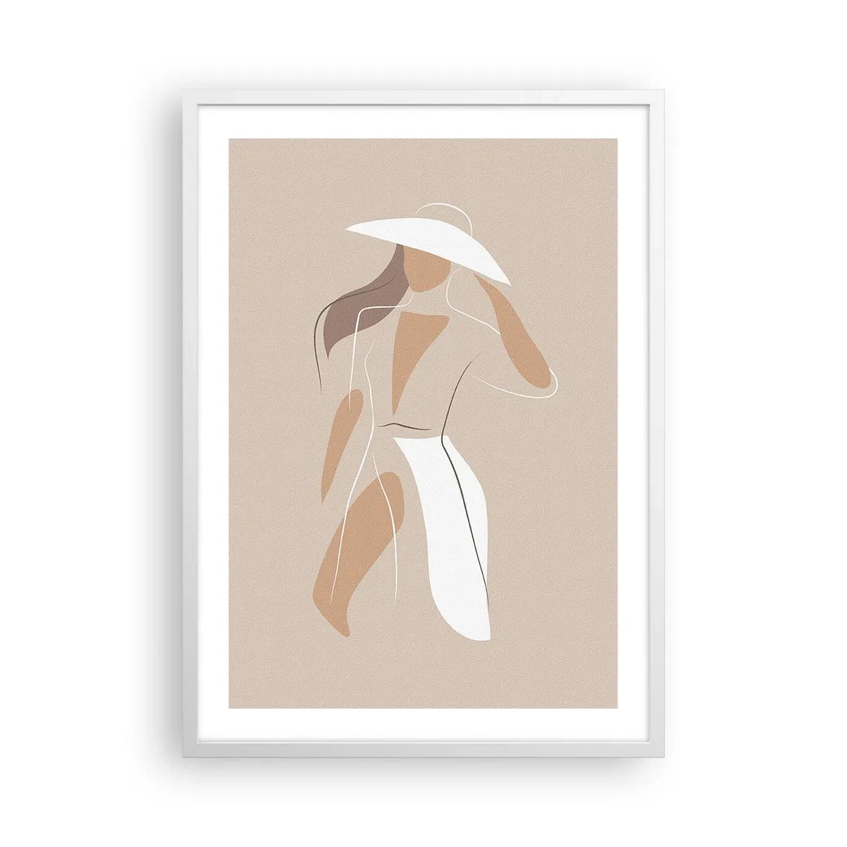 Poster în ramă albă - Moda este distractivă - 50x70 cm