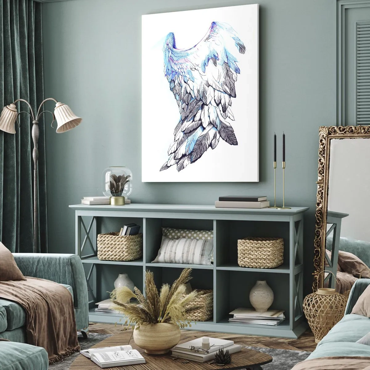 Tablou pe pânză - Am nevoie de aripi - 45x80 cm