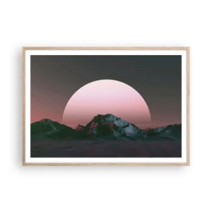 Poster în ramă de stejar deschis - Într-o galaxie învecinată - 100x70 cm