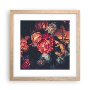 Poster în ramă de stejar deschis - Ca la maeștri olandezi - 30x30 cm