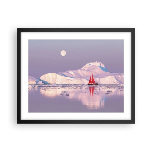 Poster în ramă neagră - Căldura pânzei, frigul gheții - 50x40 cm