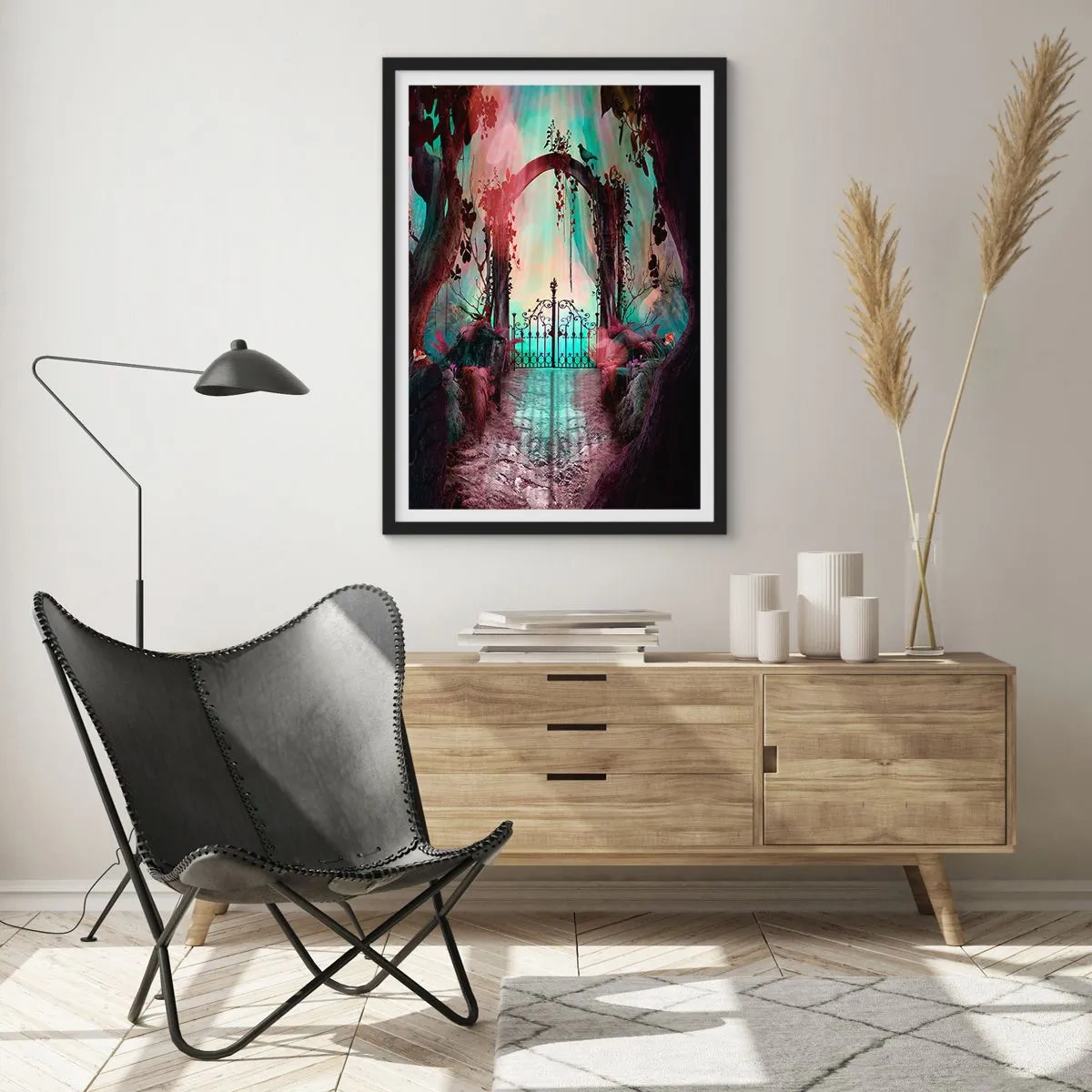 Poster în ramă neagră - Grădina secretă - 61x91 cm