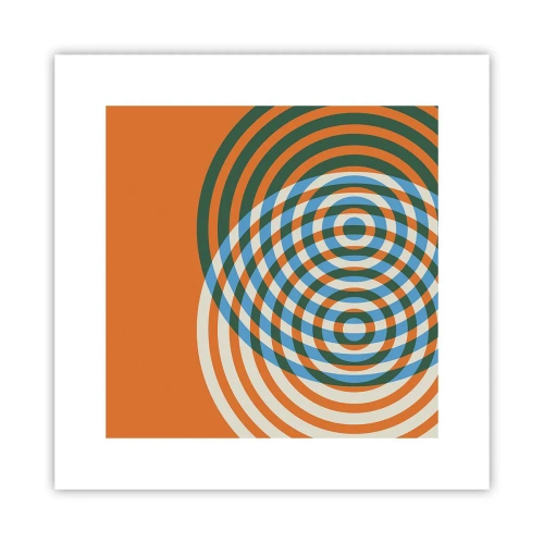 Poster - Variație circulară abstractă - 30x30 cm