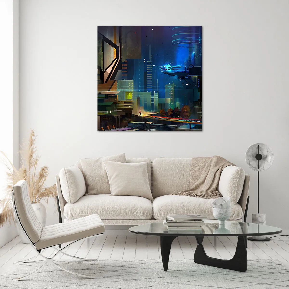 Tablou pe sticlă - În viitorul apropiat - 50x50 cm