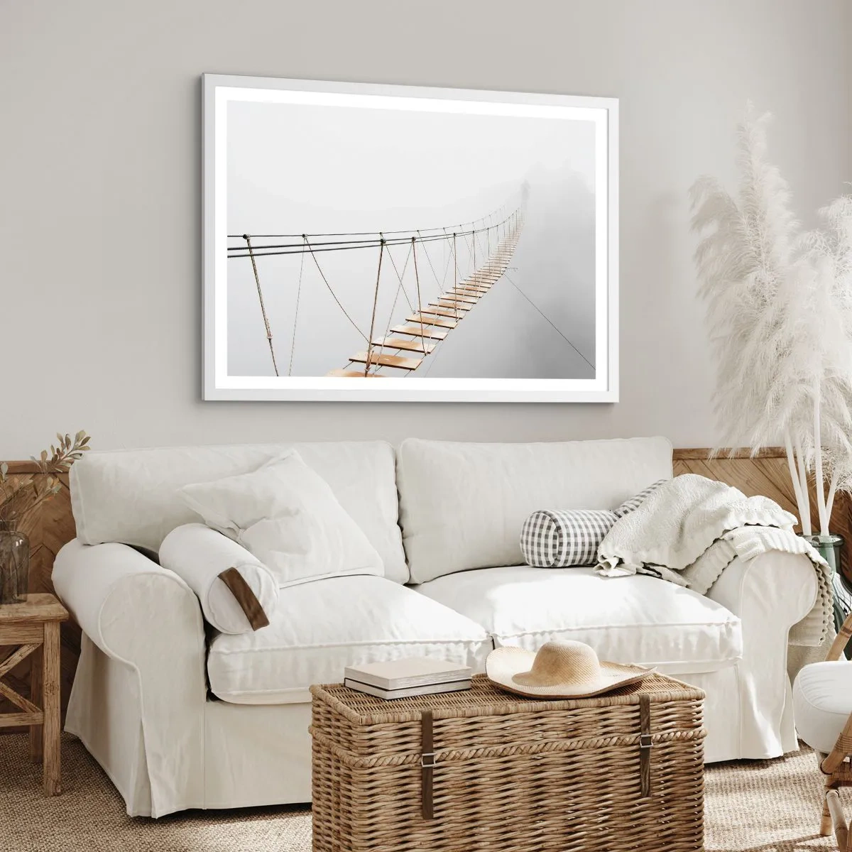 Poster în ramă albă - Unde te va duce? - 50x40 cm