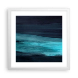 Poster în ramă albă - Du-te cu fluxul - 40x40 cm