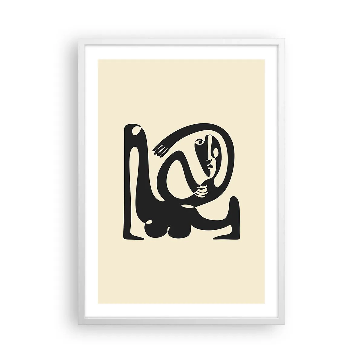 Poster în ramă albă - Aproape Picasso - 50x70 cm