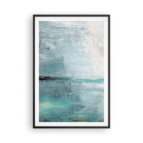 Poster în ramă neagră - Orizontal în albastru - 61x91 cm