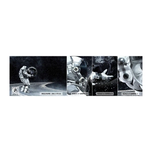 Mostră tapet autocolant Deluxe Sticker - Pe Calea Lactee - Cosmos, Astronaut, Fantezie - 100x30 cm