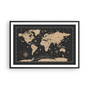 Poster în ramă neagră - Limitele lumii mele - 91x61 cm
