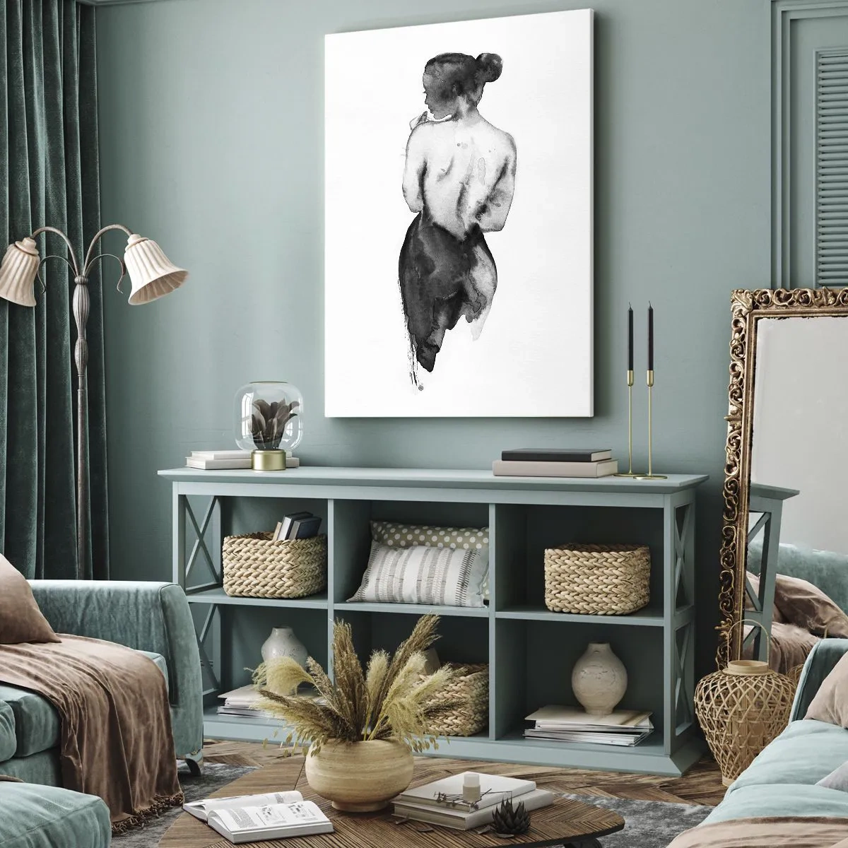 Tablou pe pânză - Cu ea lumea dispare - 80x120 cm