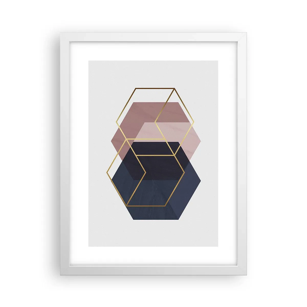 Poster în ramă albă - Puterea simplității - 30x40 cm