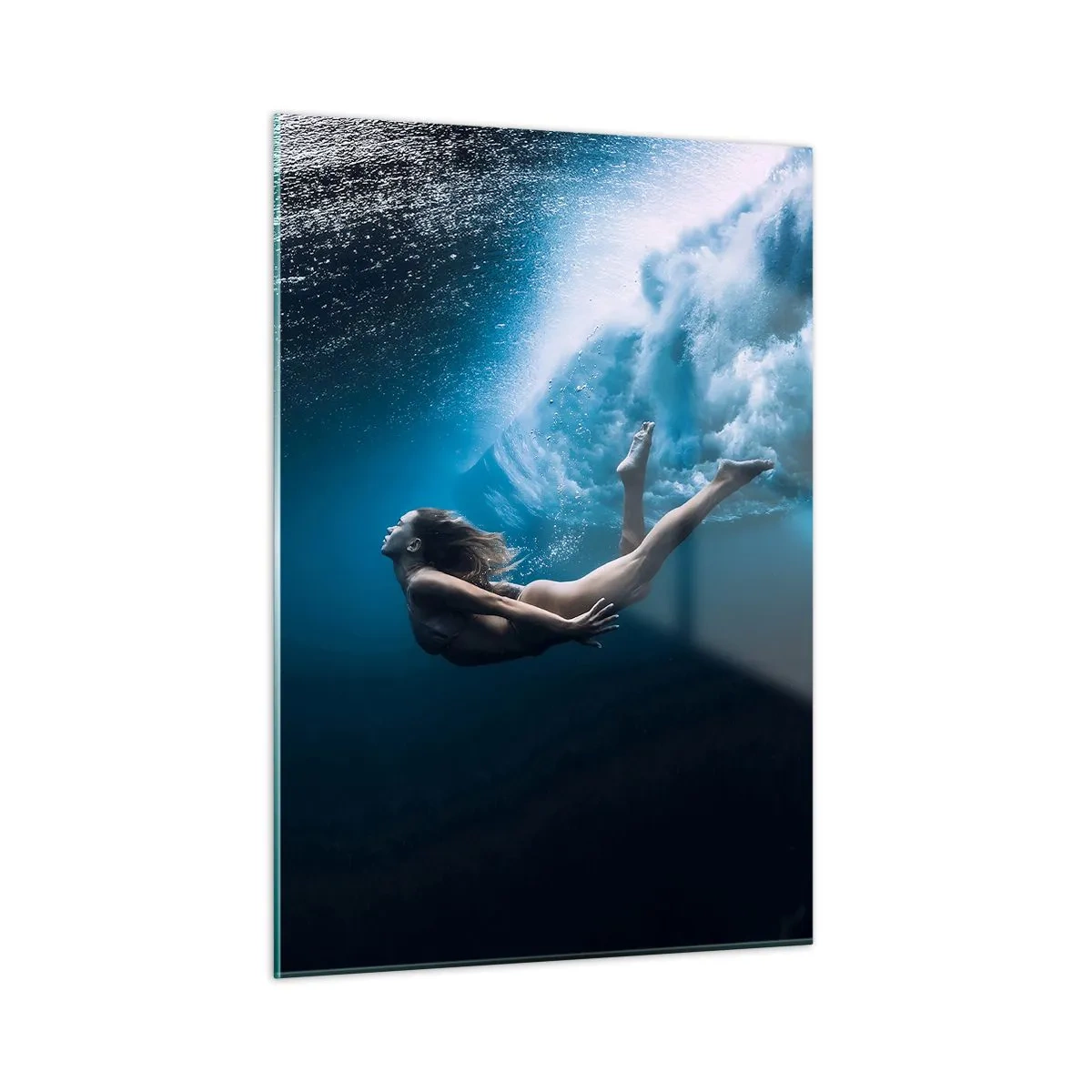 Tablou pe sticlă - Sirena modernă - 50x70 cm