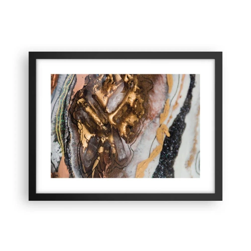 Poster în ramă neagră - Elementul pământ - 40x30 cm