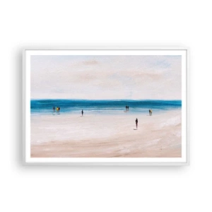 Poster în ramă albă - Nevoia naturală - 100x70 cm