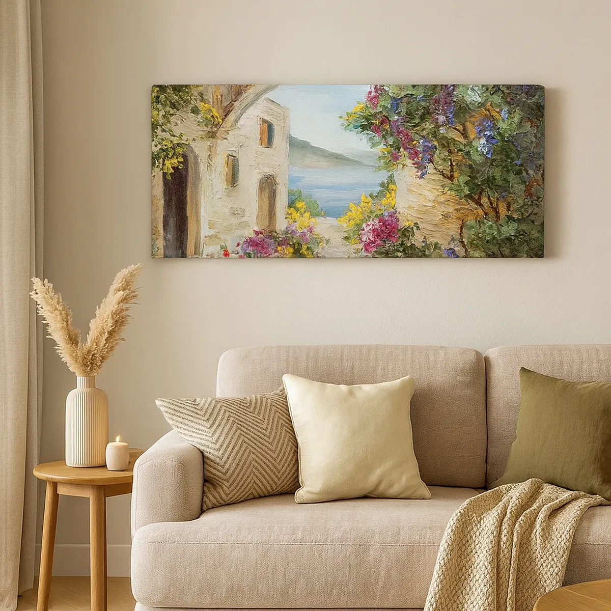 Tablou pe pânză - Farmecul peisajului de coastă - 30x30 cm