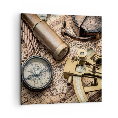 Tablou pe pânză - Stabilește cursul - 60x60 cm