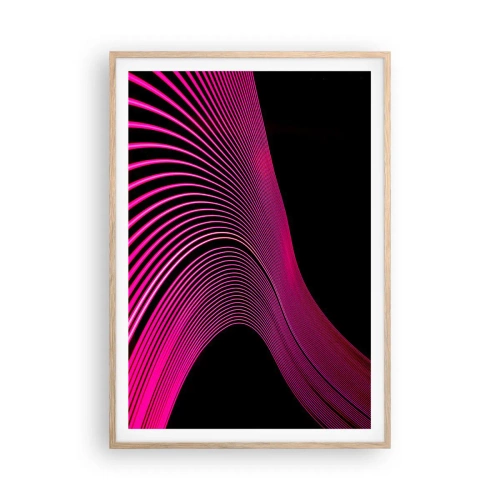 Poster în ramă de stejar deschis - Bulevardul de lumină - 70x100 cm
