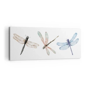 Tablou pe pânză - Libelule imponderabile - 120x50 cm