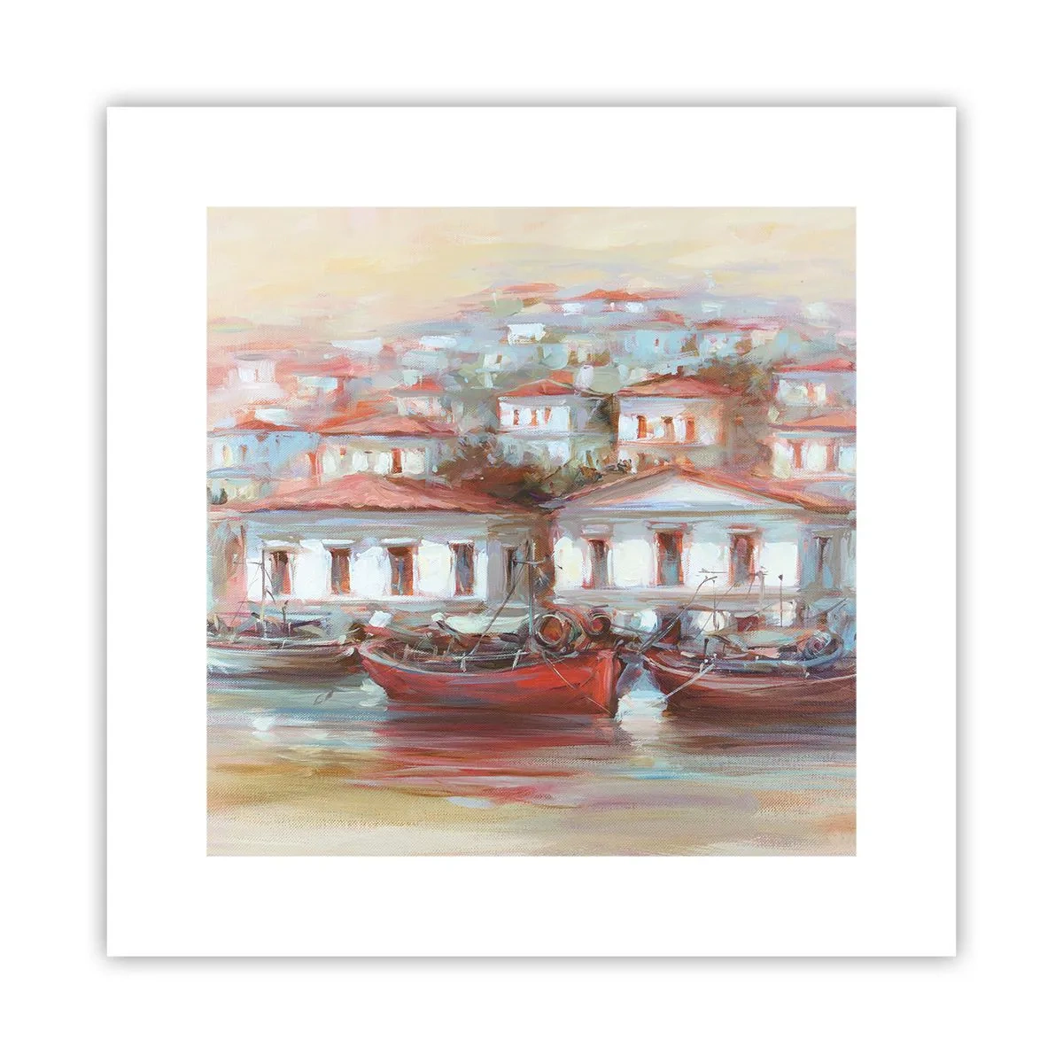 Poster - Orășel fericit - 30x30 cm