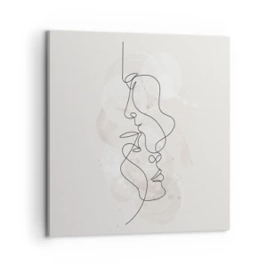 Tablou pe pânză - Încurcați într-o îmbrățișare - 60x60 cm