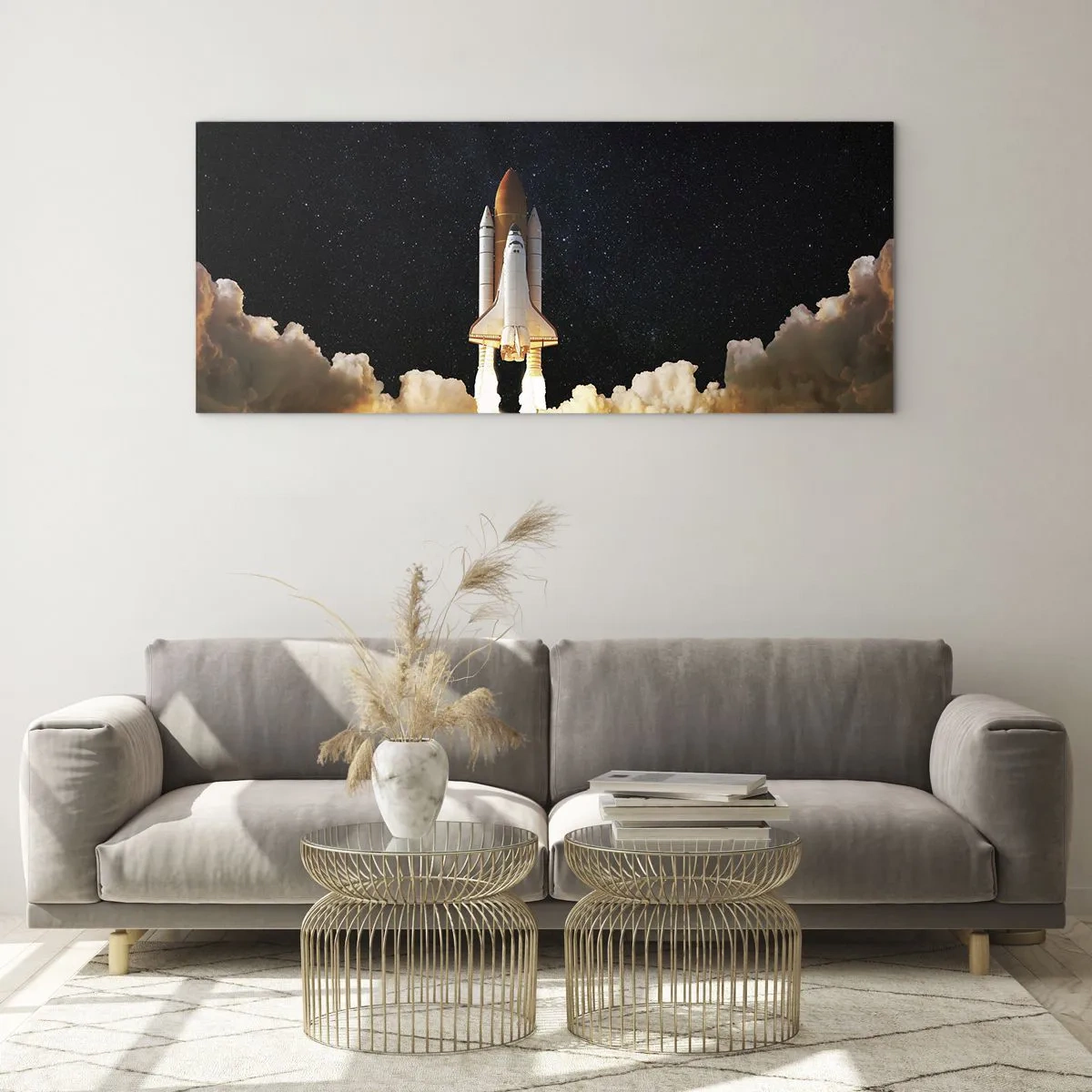 Tablou pe sticlă - Ad astra! - 140x50 cm