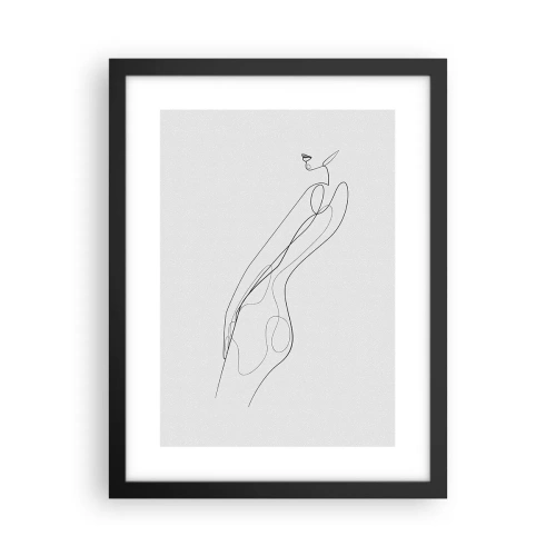 Poster în ramă neagră - Abia o promisiune - 30x40 cm