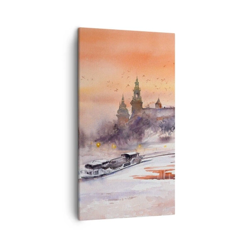 Tablou pe pânză - Apus de soare regal - 45x80 cm