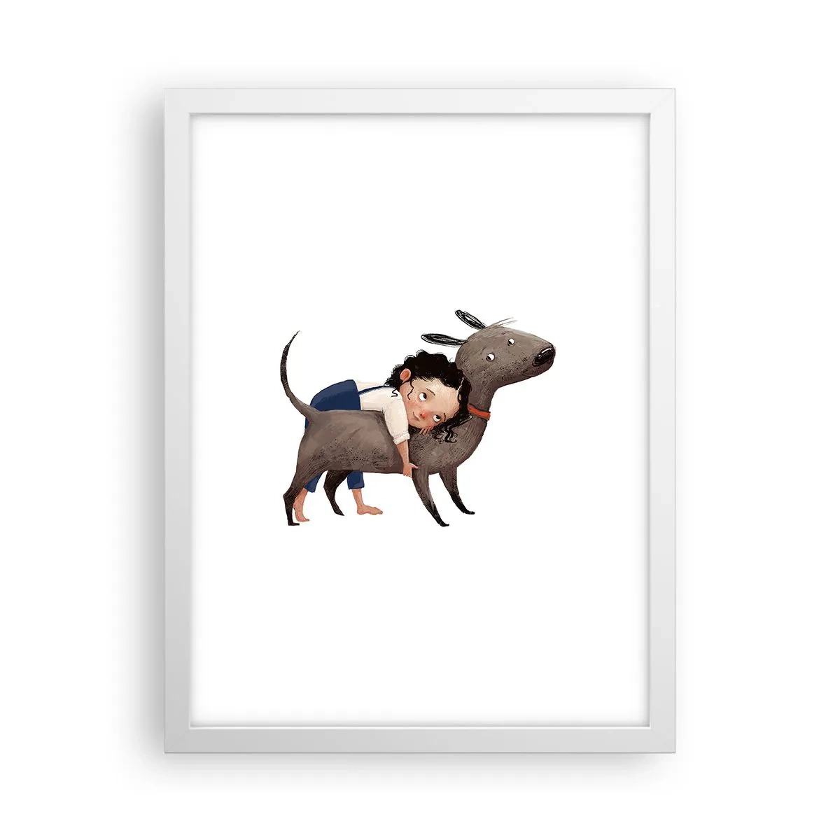 Poster în ramă albă - Cei mai buni prieteni - 30x40 cm