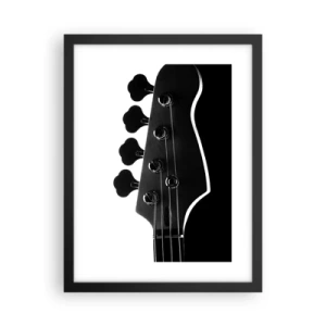 Poster în ramă neagră - Tăcere de rock  - 30x40 cm