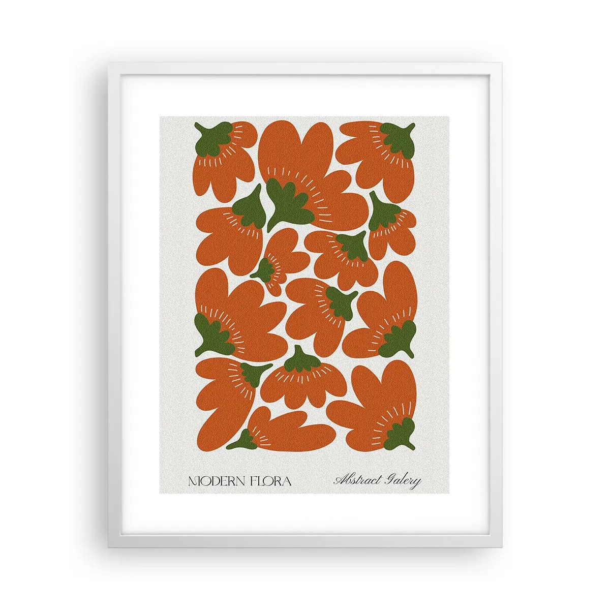 Poster în ramă albă - Din viața unei flori - 40x50 cm