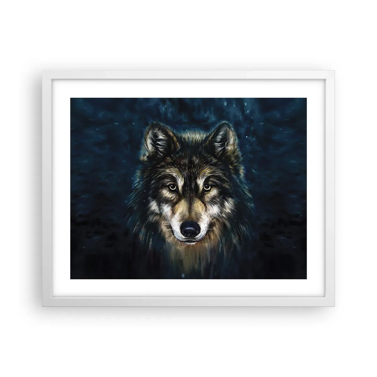 Poster în ramă albă - Alfa? Și omega - 50x40 cm