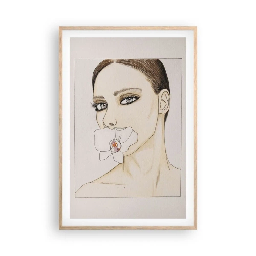 Poster în ramă de stejar deschis - Un simbol al eleganței și frumuseții - 61x91 cm