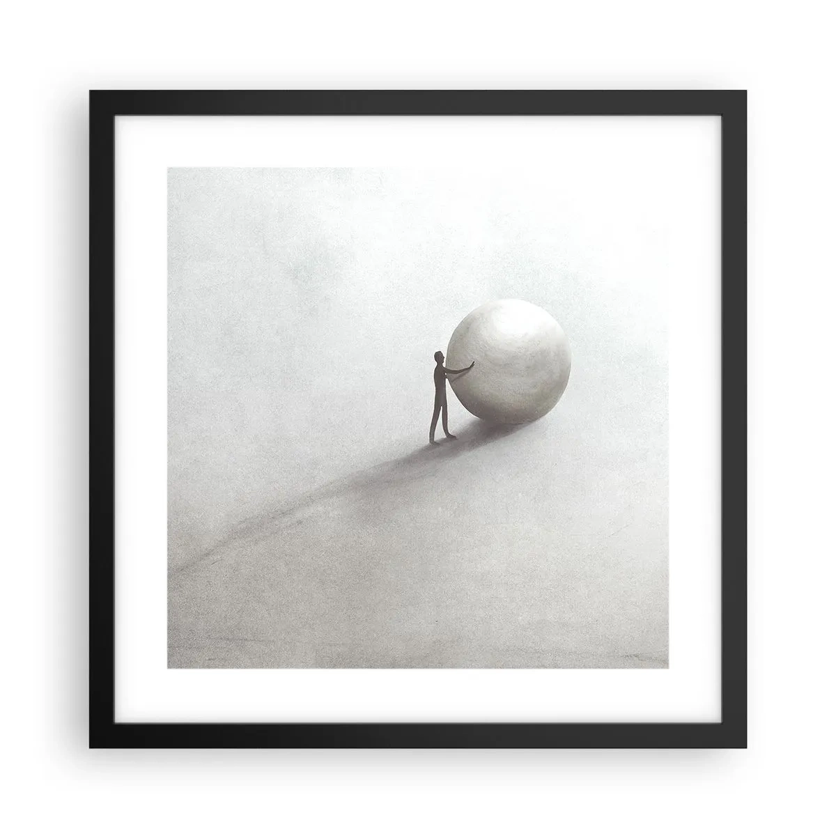 Poster în ramă neagră - Jocul vieții - 40x40 cm