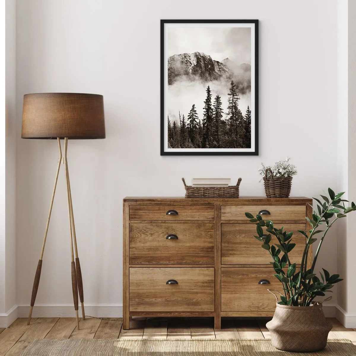 Poster în ramă neagră - Stăpânul de granit - 61x91 cm