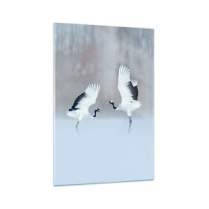 Tablou pe sticlă - Dansând în ceață - 70x100 cm