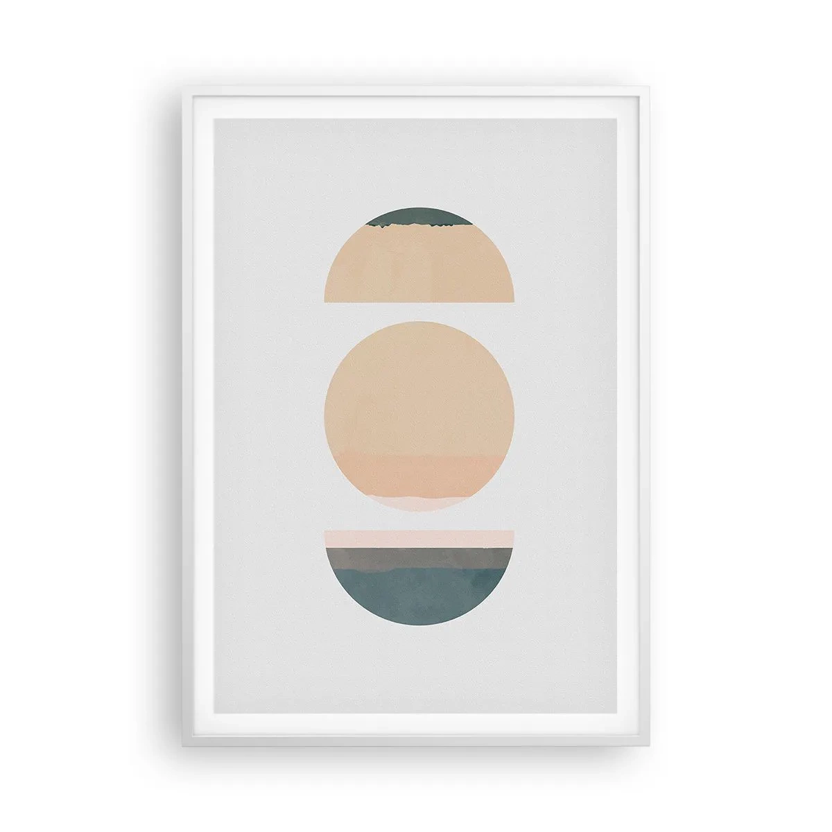 Poster în ramă albă - Roată cu roată - 70x100 cm