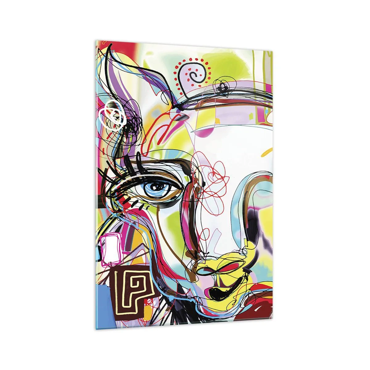 Tablou pe sticlă - Bogăția naturii feline - 70x100 cm