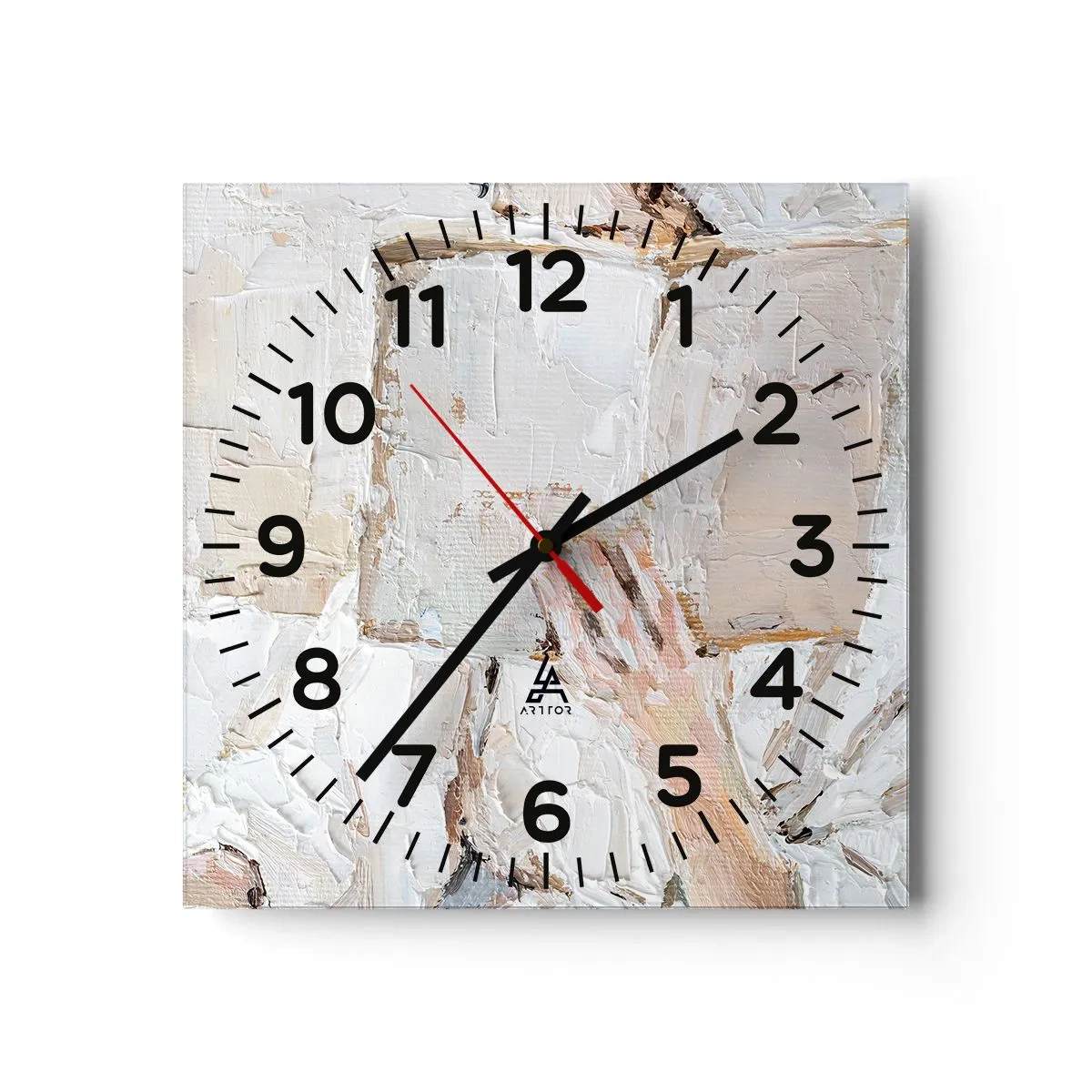 Ceas de perete - Ceas pe sticlă - Într-o altă lume - 40x40 cm
