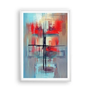 Poster în ramă albă - Peisaj dintr-o dimensiune necunoscută - 70x100 cm
