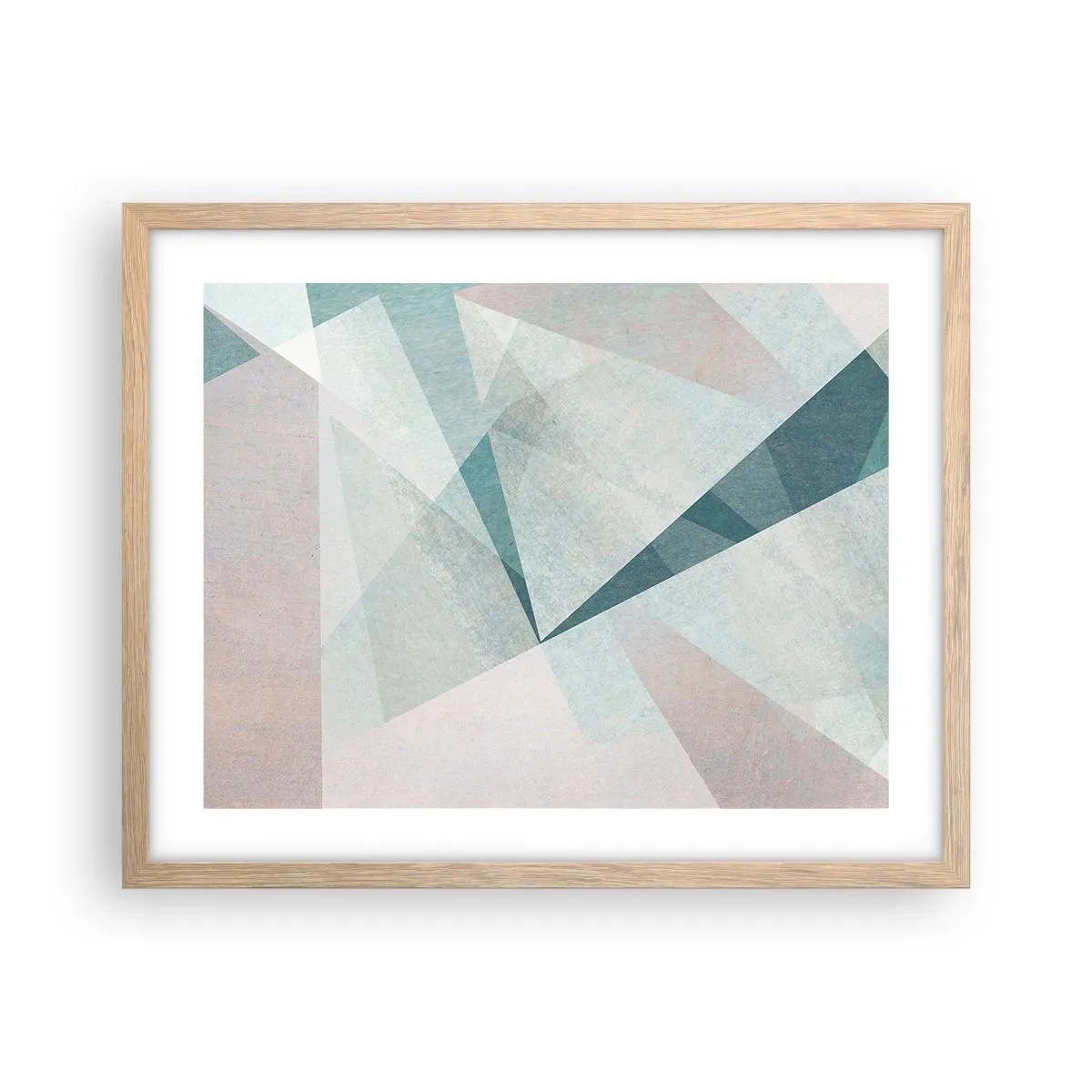 Poster în ramă de stejar deschis - Calm și totuși dinamic - 50x40 cm