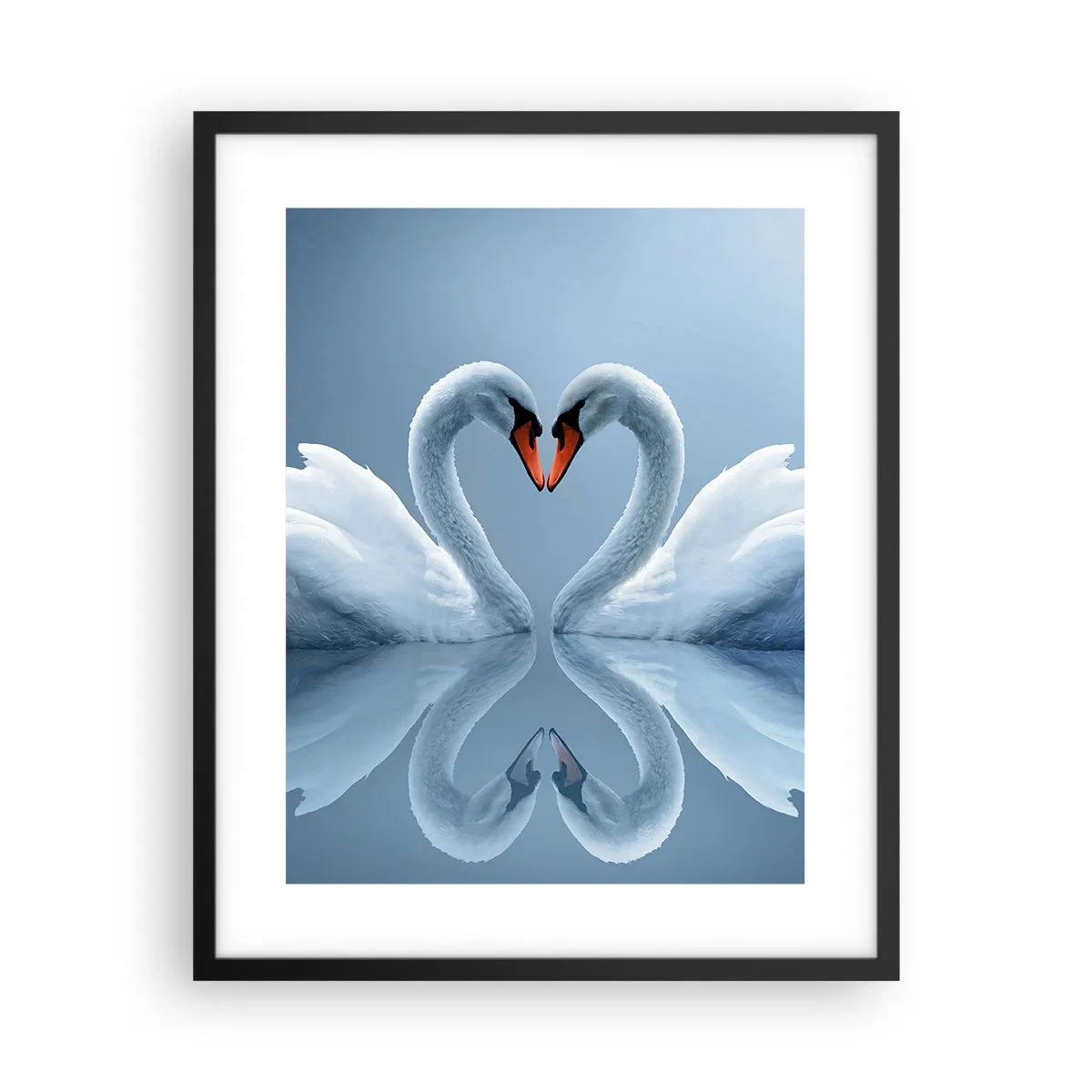 Poster în ramă neagră - Timp pentru dragoste - 40x50 cm
