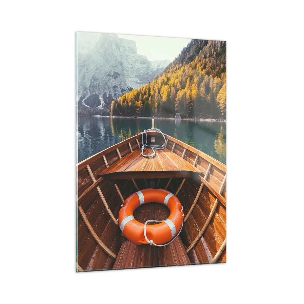 Tablou pe sticlă - Excursie pe munte - 50x70 cm