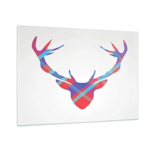 Tablou pe sticlă - Cerb scoțian - 100x70 cm