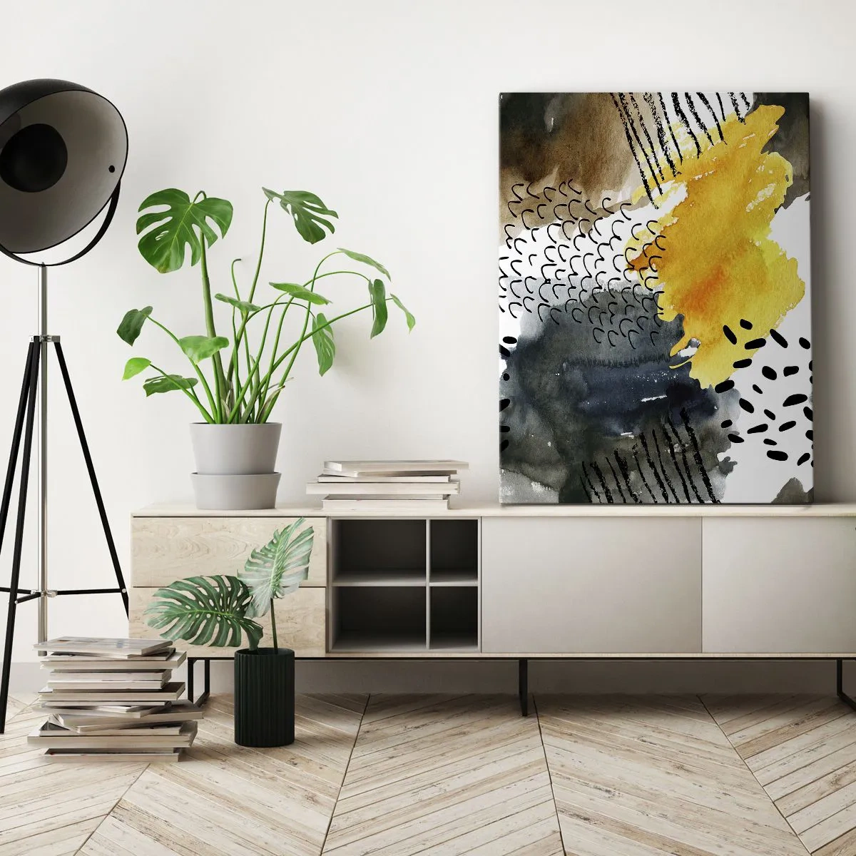 Tablou pe pânză - O întâlnire a elementelor - 50x70 cm