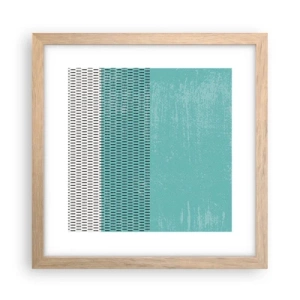 Poster în ramă de stejar deschis - Compoziție echilibrată - 30x30 cm
